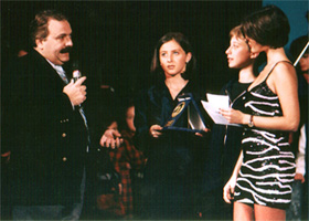 con Alessia Merz e Laura De Marco al Cantablu nel 97